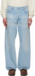 vowels Blue Baggy Jeans
