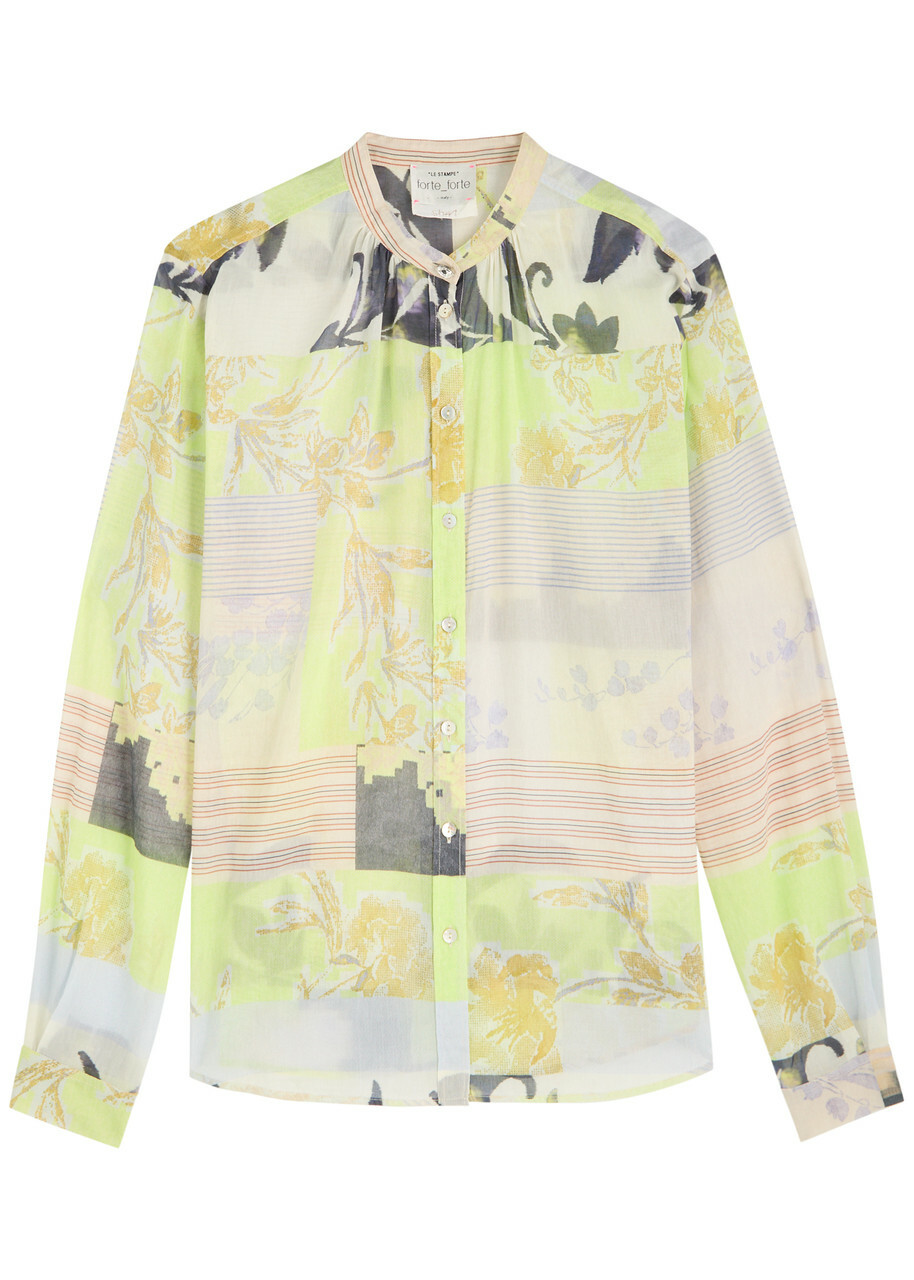 Forte_forte Garden Print Chiffon Blouse Multicoloured