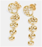 Jade Trau Margot 18kt gold drop earrings with diamonds