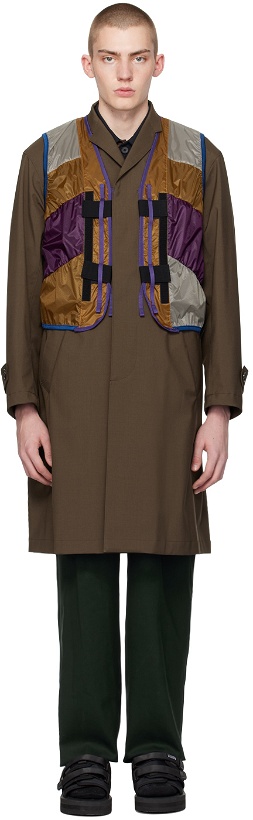Photo: kolor Brown Coat & Vest Set
