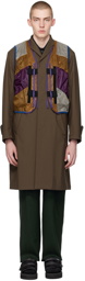 kolor Brown Coat & Vest Set