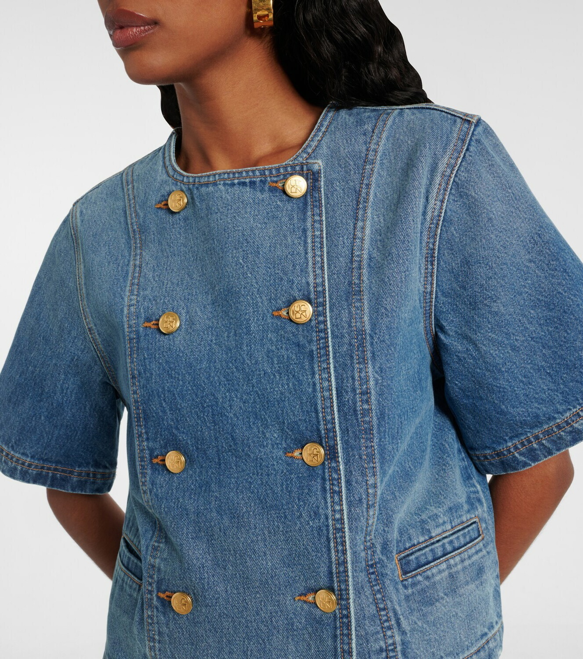 Ulla Johnson Serge denim top