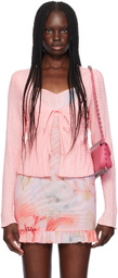 GUIZIO Pink Holly Cardigan