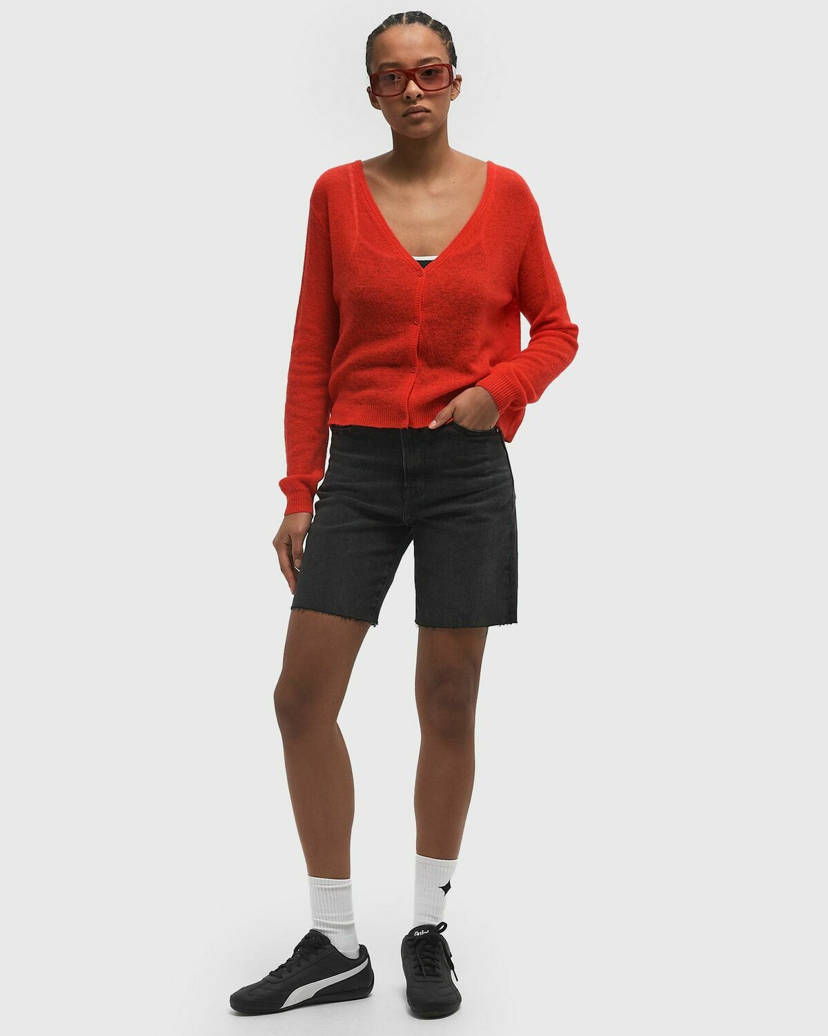 Levis TBD HR BERMUDA SHORT Black Womens Casual Short
