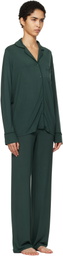 SKIMS Green SKIMS Sleep Long Sleeve Button Up Pyjama Set
