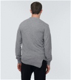 Comme des Garçons Shirt x Lacoste asymmetric wool cardigan