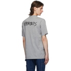 VETEMENTS Grey Written Logo T-Shirt