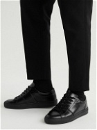 Mr P. - Larry Glossed-Leather Sneakers - Black