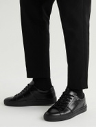 Mr P. - Larry Glossed-Leather Sneakers - Black