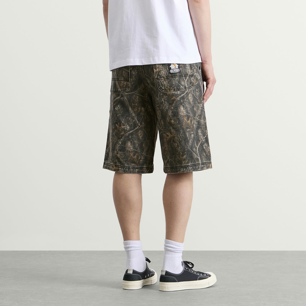 Butter Goods Men's Work Shorts in Forest Camo