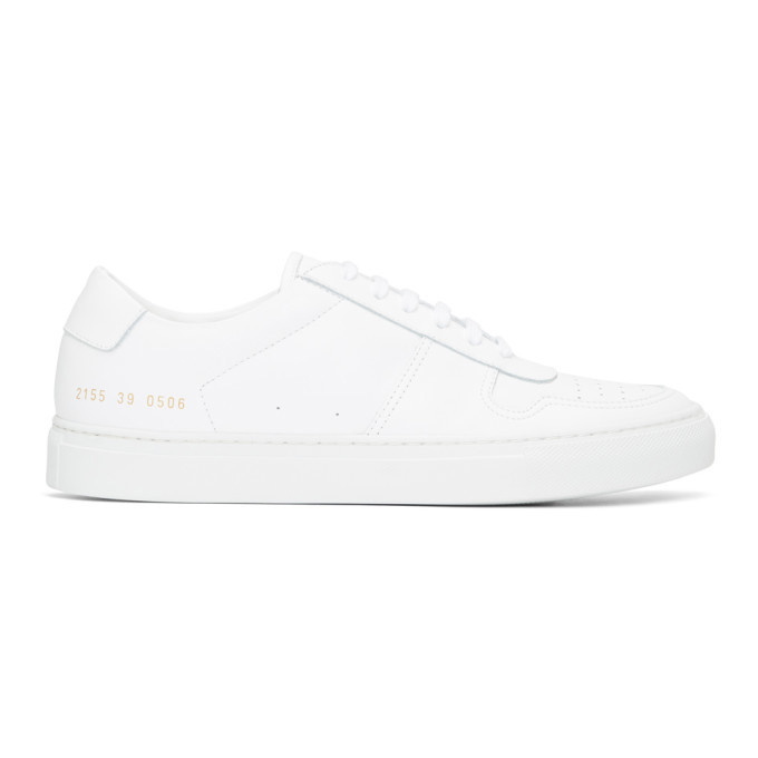 Photo: Common Projects White BBall Low Sneakers