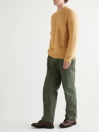 Miles Leon - Cotton, Alpaca and Merino Wool-Blend Sweater - Orange