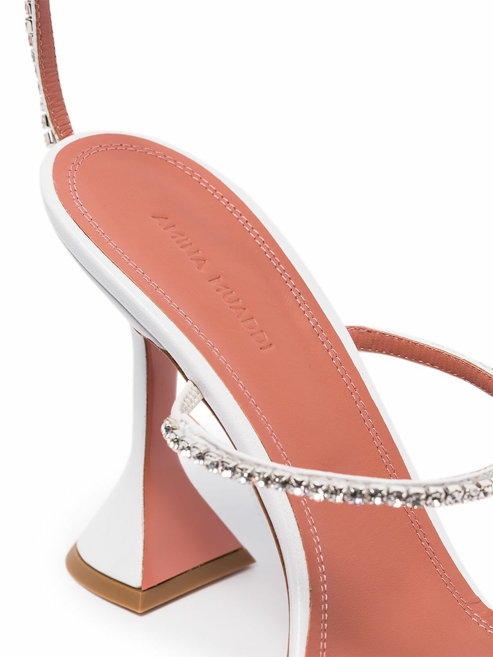 【関税込み】Amina Muaddi ピンク Gilda Slipper ヒールサンダル Pink Gilda Heeled Sandals by Amina Muaddi on Sale