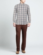 Isaia Mens Shirt in Beige