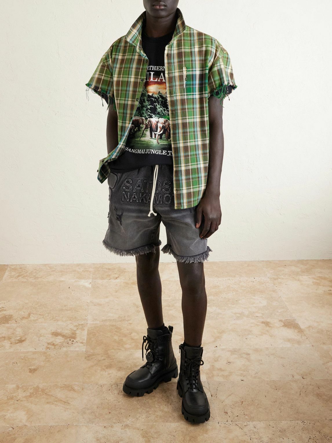 Vetements Black Russia Patchwork Turtleneck Vetements