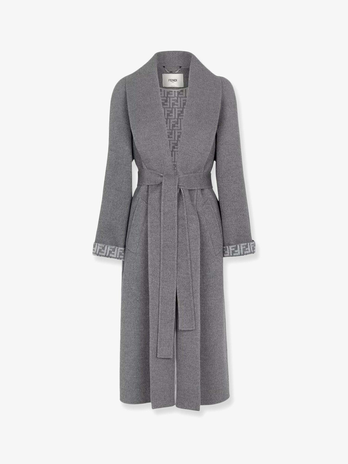Fendi Grey Coat Womens Fendi