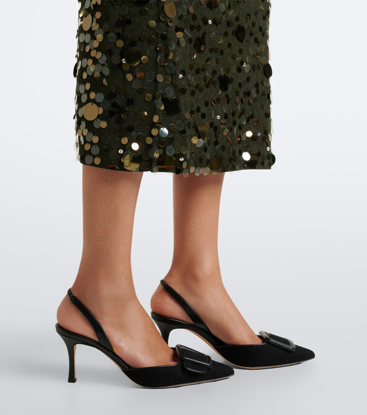 Carolina Herrera Sequined knitted midi dress