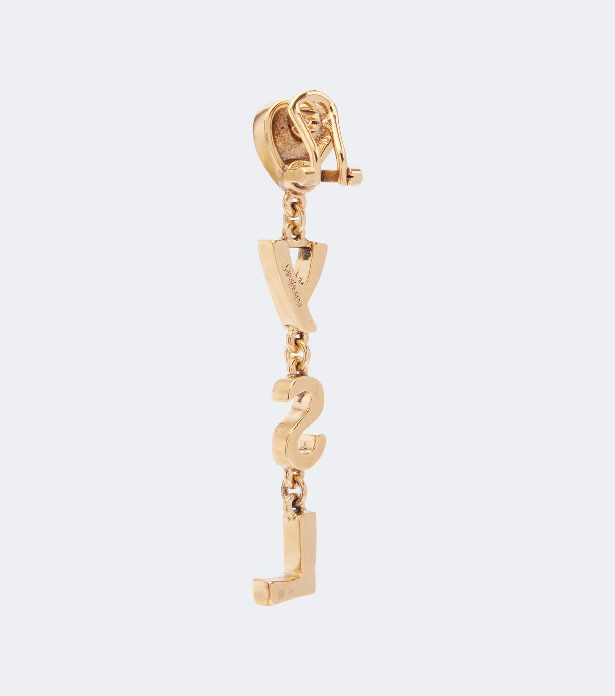 Saint Laurent YSL Paris drop earrings