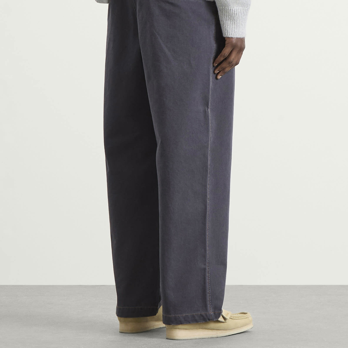 Bound Men's Heavy Canvas Workwear Trousers in Navy
