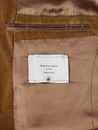Boglioli - Slim-Fit Shawl-Lapel Cotton-Velvet Tuxedo Jacket - Brown