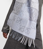 Loewe Anagram wool and cashmere scarf