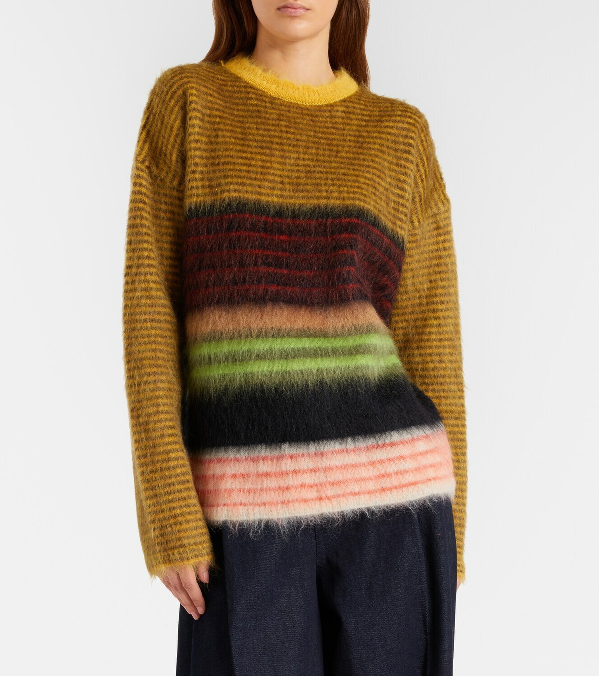 La DoubleJ Berra mohair-blend sweater