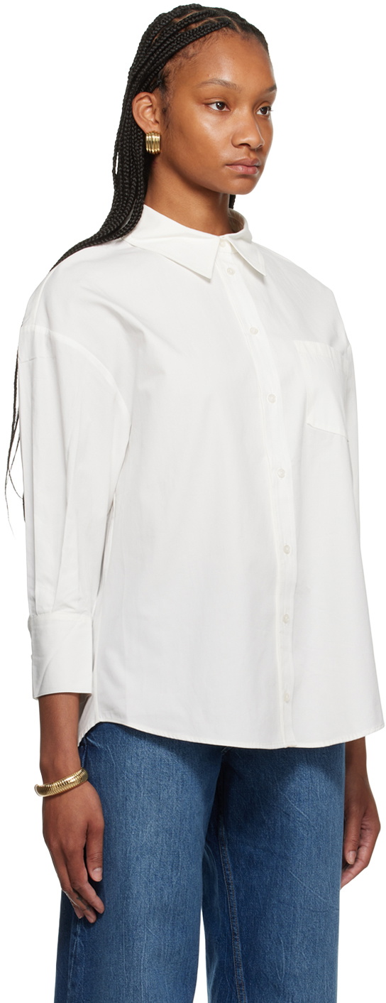 ANINE BING White Mika Shirt ANINE BING