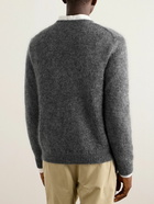 Massimo Alba - Alder Brushed Mohair and Silk-Blend Sweater - Gray