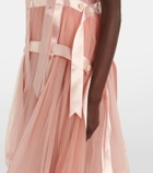 Noir Kei Ninomiya Semi-sheer midi dress