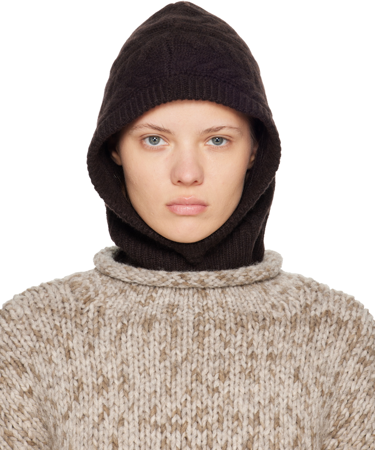LISA YANG Brown Ylda Balaclava
