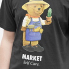 MARKET Men's Botanical Bear T-Shirt in Vintage Black