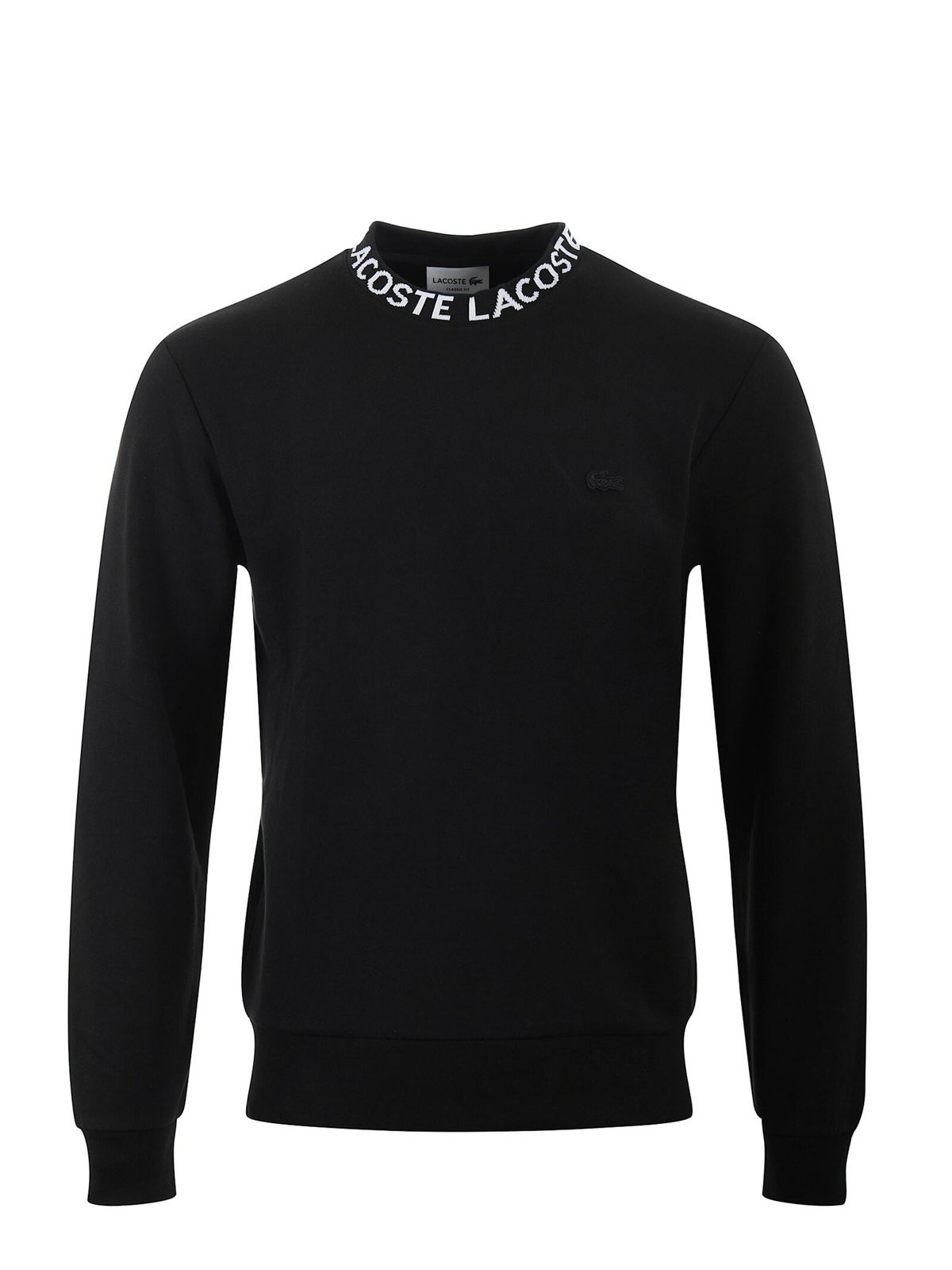 Lacoste Grey Cotton Quarter-Zip Sweatshirt Lacoste