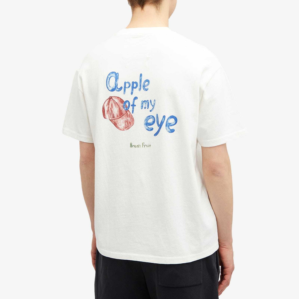Bram's Fruit Men's Apple of My Eye T-Shirt in Antique White