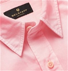 Belstaff - Pitch Logo-Appliquéd Garment-Dyed Cotton Oxford Shirt - Pink