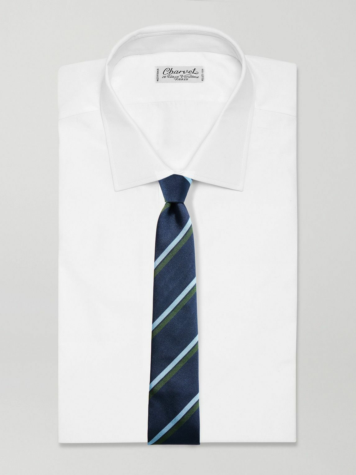 Sid Mashburn - 8cm Striped Silk-Twill Tie