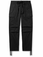 TOM FORD - New Enzyme Straight-Leg Cotton-Twill Drawstring Cargo Trousers - Black