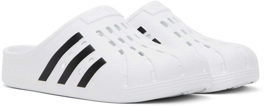 adidas Originals White Adilette Clogs