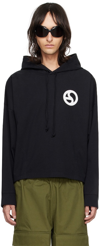 Photo: Acne Studios Black Relaxed-Fit Hoodie