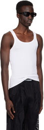 LGN Louis Gabriel Nouchi White Ribbed Tank Top