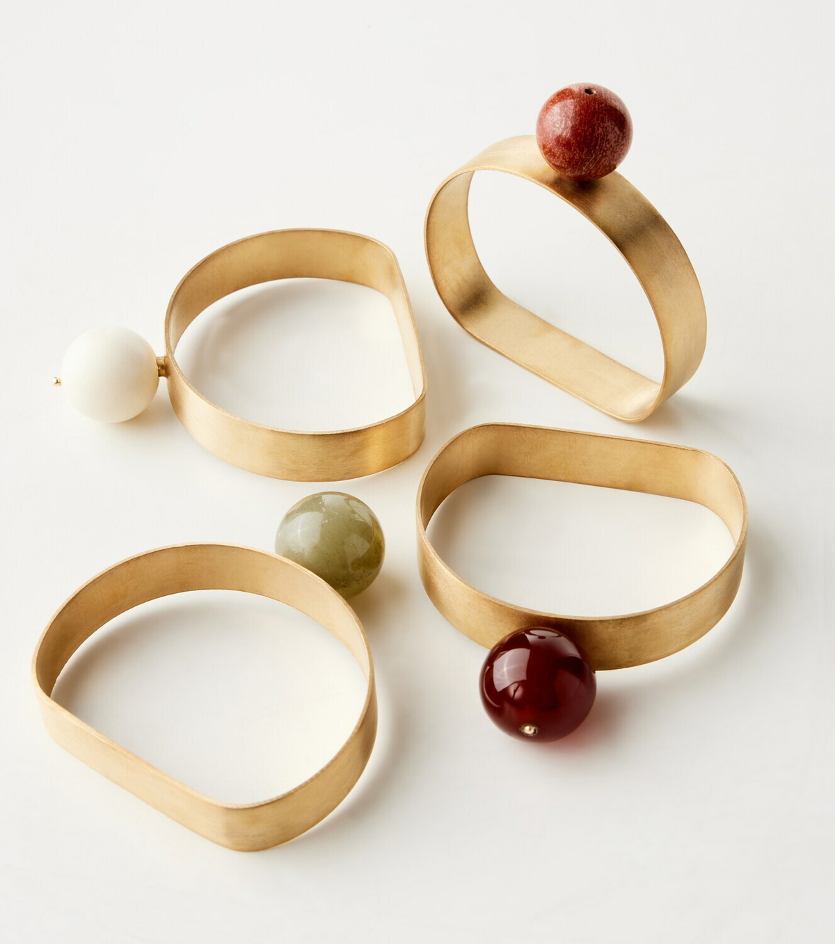 Natalia Criado Set of 4 gold-plated decorative objects