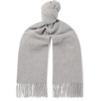 Acne Studios - Canada Fringed Mélange Wool Scarf - Men - Gray