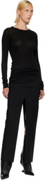 Rick Owens Black Tower Rib LS T-shirt