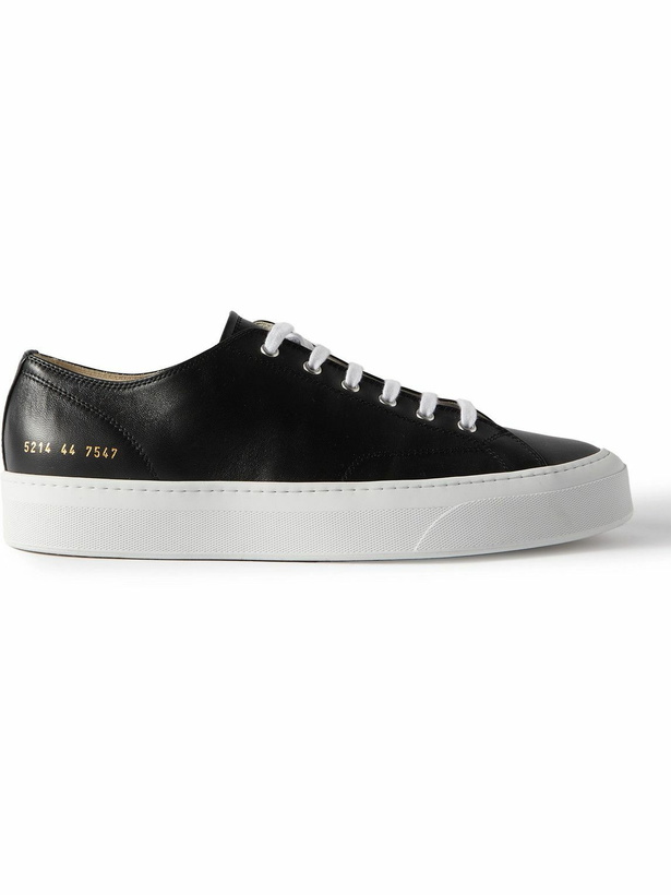 Photo: Common Projects - Tournament Leather Sneakers - Black