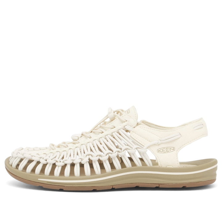 Photo: Keen Men's Uneek in White Cap/Cornstalk