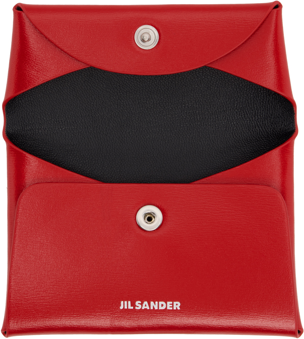 Jil Sander Red Folded Coin Pouch