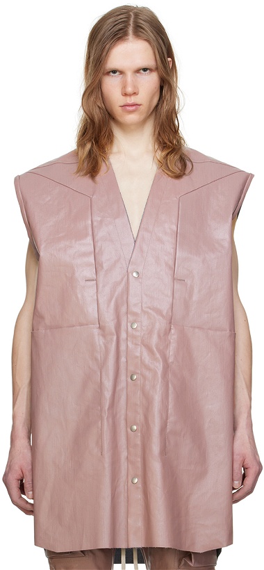 Photo: Rick Owens Pink Strobe Jumbo Denim Shirt