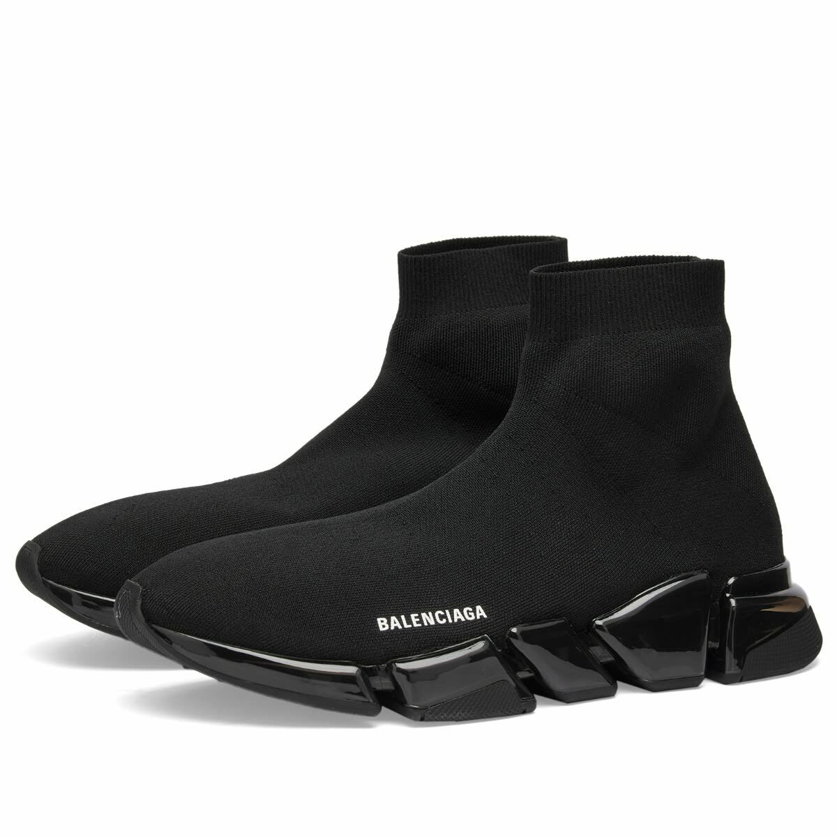 ●送料込●BALENCIAGA●MEN'S SPEED スニーカー IN ブラック Men's Speed 2.0 Recycled Knit Sneaker in Black | Balenciaga US