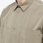 Norse Projects Men's Jens Travel Light 2.0 Overshirt in Concrete Grey