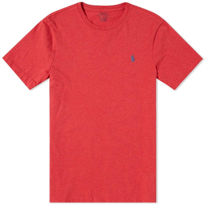 Photo: Polo Ralph Lauren Washed Marl Crew Neck Tee Red