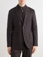 Slowear - Wool-Blend Flannel Suit Jacket - Brown